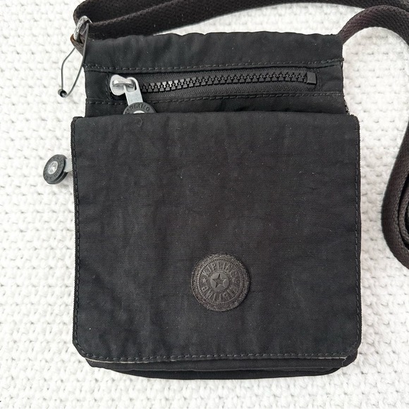 Kipling Black Nylon Live Light New Eldorado Minibag Crossbody Travel Bag No Fob - Picture 2 of 11